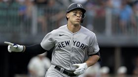 ▲賈吉（Aaron Judge）3分砲打進玉米田。（圖／美聯社／達志影像）