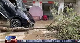 湖北柳林鎮水災/翻攝自央視新聞
