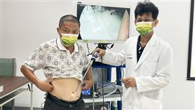 有20年疝氣困擾的民眾，經過微創手術後復發機率低。（圖／台中醫院提供）