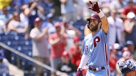 ▲哈波（Bryce Harper）敲出本季第21轟。（圖／美聯社／達志影像）