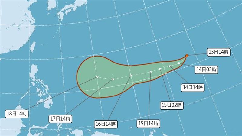 熱低壓生成恐成颱？經過關島變動很大