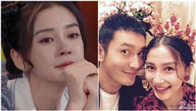  Angelababy鏡頭前淚崩，圖／翻攝自騰訊視頻心動的信號、Angelababy微博