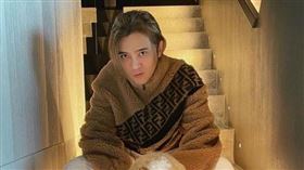 羅志祥與愛犬Yuki。（圖／翻攝自showlo　IG）