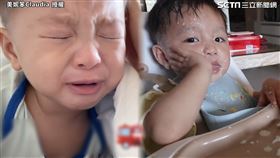 ▲許多寶寶因無法適應斷母奶，常常會出現哭鬧的崩潰狀態。（圖／美妮笨Claudia 授權）