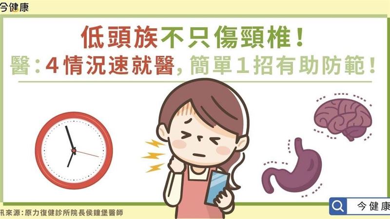 低頭族注意！醫：遇４情況速就醫