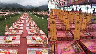 普渡供品大進化　供品量增包裝忙翻