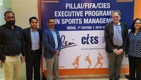 ▲印度足協會長Shaji Prabhakaran（左二）。（圖／翻攝自FIFA官網）