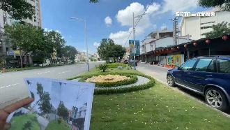 宮廟認養分隔島　男女圍造景「繞圈」