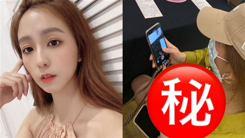 周曉涵蹲地被拍　邪惡視角洩春光辣爆