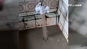 自來水變咖啡牛奶　六龜千戶流泥水