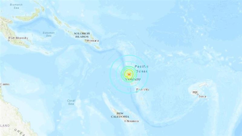 萬那杜6.9強震　緊急發布海嘯警報