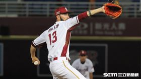 ▲樂天桃猿先發投手歐飛登。（圖／記者劉彥池攝影）