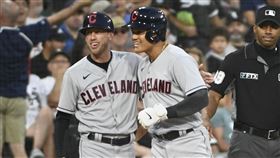 ▲張育成連續2場比賽上壘。（圖／路透社／達志影像）