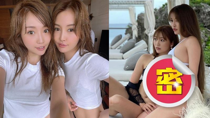 最強姊妹合體寫真　海灘半裸4胸交疊