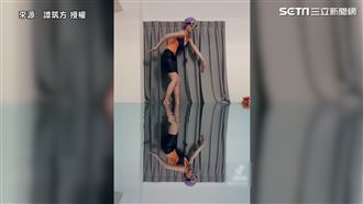 護理師大跳水上芭蕾　遭網笑：快溺水