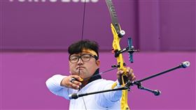 東京奧運，南韓男子射箭隊，金優鎮，圖／路透社／達志影像