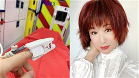 潘迎紫近期打了輝瑞第一劑，因副作用太大，被緊急送醫。(圖／翻攝自潘迎紫微博）