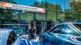 飛宏科技為國內電動車車用充電樁大廠，今年4月23日發表亞洲首座360kW充電樁，車輛充10分鐘就能跑600公里。（翻攝自桃園市政府網站）