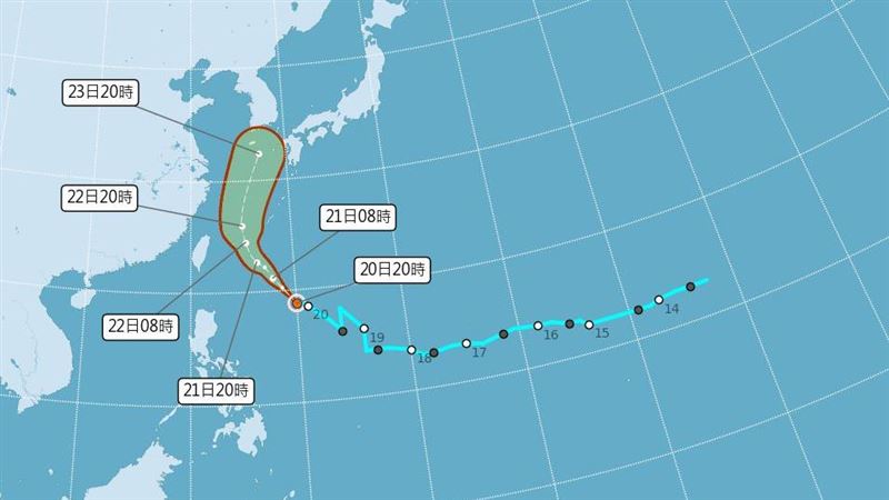 颱風奧麥斯生成了　最靠近台灣時間曝