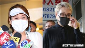  李行靈堂楊惠姍、向娃。（圖／楊澍攝影）