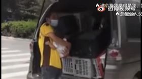 ▲河南鄭州一快遞員收到的包裹，竟然是才3個月大的男嬰。（圖／翻攝畫面）