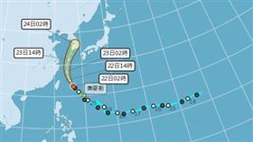 奧麥斯今通過宮古島 對台無影響　圖／中央氣象局