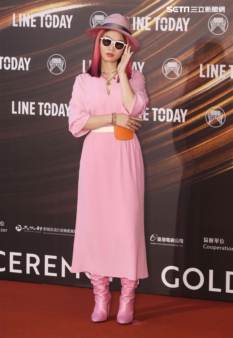 金曲32星光大道?te壞特。（記者邱榮吉/攝影）