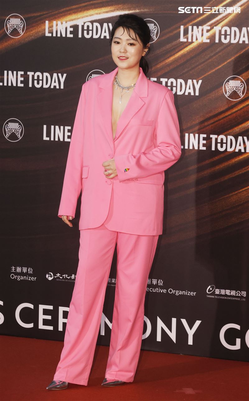 金曲32星光大道曹雅雯。（記者邱榮吉/攝影）