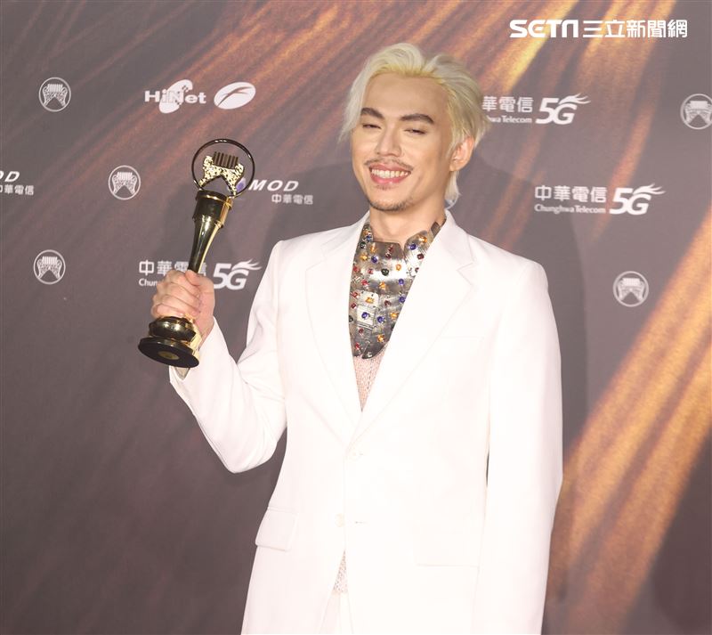 HUSH獲得金曲32最佳作曲人獎。（記者/邱榮吉/攝影）