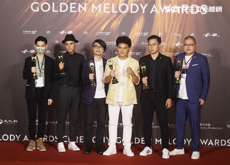 桑布伊獲得金曲32年度專輯獎。（記者/邱榮吉/攝影）