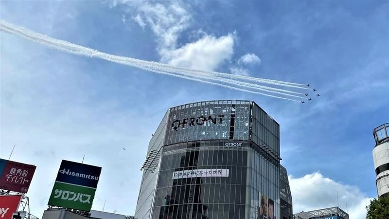 迎東京帕運　航空自衛隊飛行表演預演