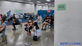 長庚接種站（記者陳弋攝影）