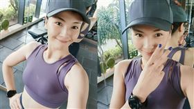 43歲劉濤近日曬出在健身房對鏡自拍照，被網大讚身材太不科學。(圖／翻攝自劉濤微博）