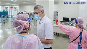 長庚接種站（記者陳弋攝影）