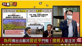 兩岸政策協會副秘書長在《94要客訴》表示，習近平20大可能會復辟黨主席