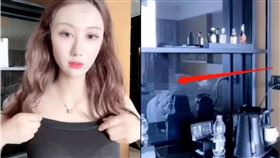 直播主,換衣,浴袍,走光,大放送