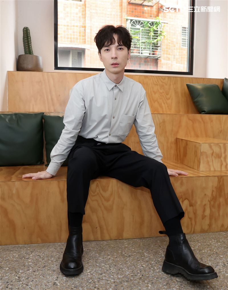 陳勢安三立新聞網專訪。（記者邱榮吉/攝影）