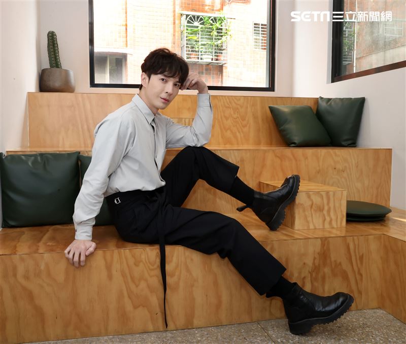 陳勢安三立新聞網專訪。（記者邱榮吉/攝影）