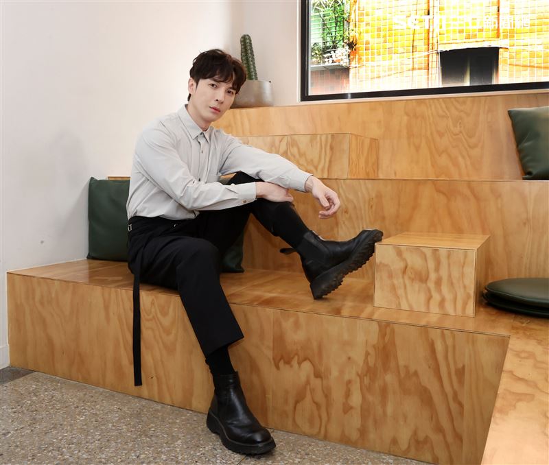 陳勢安三立新聞網專訪。（記者邱榮吉/攝影）