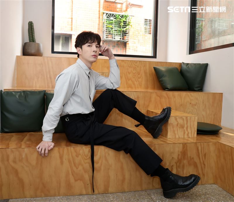 陳勢安三立新聞網專訪。（記者邱榮吉/攝影）