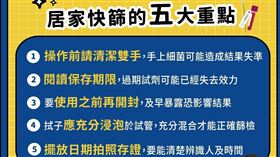 家醫科陳宥達醫師整理五重點提醒民眾正確操作居家快篩試劑（圖／翻攝自家醫偵探_陳宥達醫師粉專）