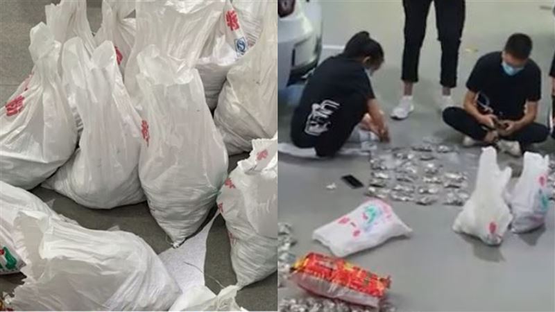 他搬十多個麻袋買車　店員數到抽筋