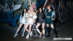 	古天樂打造女團SKYLE（左起 ERIN 宇晴 采炫 GINNY）。（圖／Good Luck Entertainment提供）