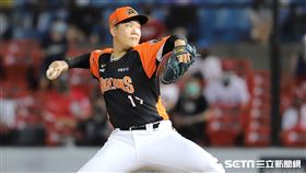 ▲統一獅先發投手古林睿煬。（圖／記者劉彥池攝影）
