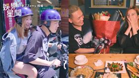我愛你餒！春風騎車載妹約會　直奔廟宇求平安展台客式浪漫