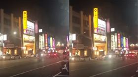 高雄市自由二路慘變好兄弟開趴，整條街路燈放閃。（圖／翻攝自林于凱高雄市議員臉書）