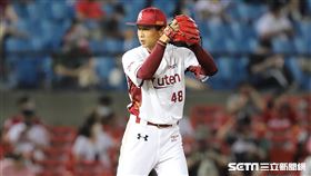 ▲樂天桃猿投手賴鴻誠。（圖／記者劉彥池攝影）