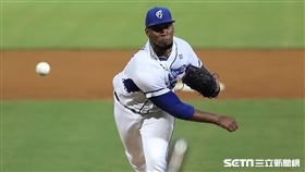 ▲富邦悍將投手優瑪。（圖／記者劉彥池攝影）