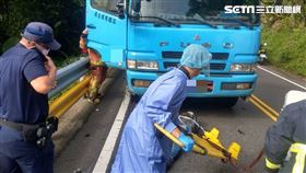 北宜公路,紅牌重機,命危,新店,翻攝畫面