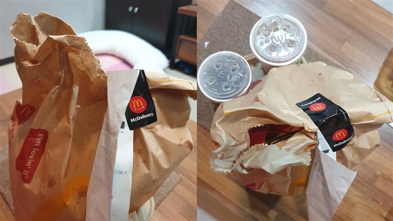 外送餐點被撕一個洞　人妻見這張喊噁